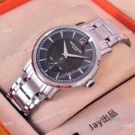 Fake Patek Philippe calatrava watch Stainless Steel Black Dial